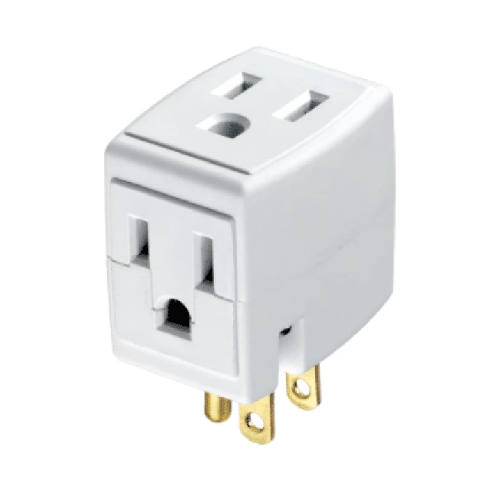 LEVITON 00692 WH CUBE TAP 3WI 15A125V 3 LEVITON 00692 WH CUBE TAP 3WI 15A125V