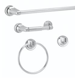 TAYMOR 02-D8450 INFINITY 4 PC BATH SET CH POLISHED CHROME (D)